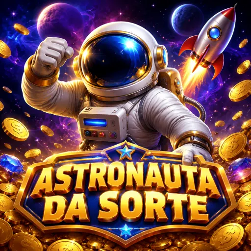 Astronauta flutuando no espaço com foguete ao fundo