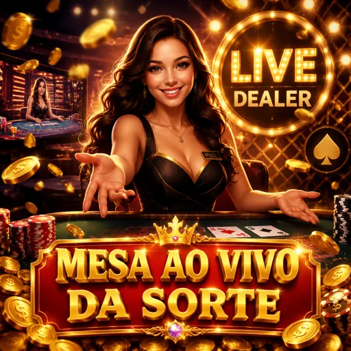 Dealer ao vivo interagindo com jogadores em mesa de blackjack no f36
